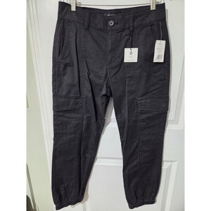 Sanctuary Modern Supply Black Cargo Pants Size 32 NWT Elastic Ankle Joggers